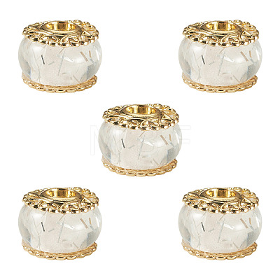 5Pcs Alloy European Beads MPDL-TADJ0001-02A-1