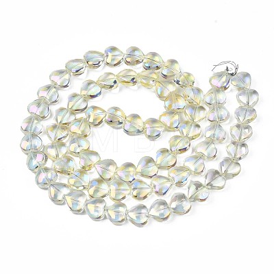 Electroplate Glass Beads Strands EGLA-S188-14-B02-1