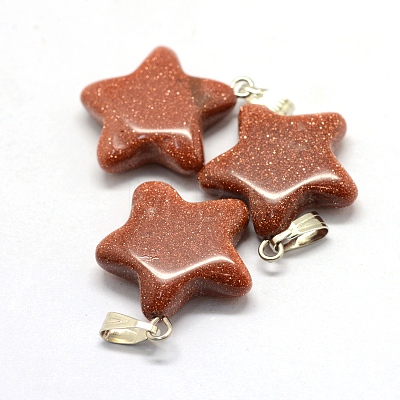 Star Natural & Synthetic Mixed Stone Pendants G-Q367-M-1