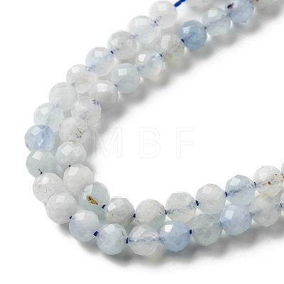 Natural Aquamarine Beads Strands G-E411-19E-4mm-1