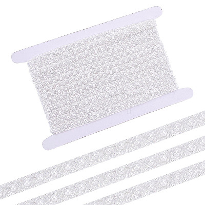 4.7Yards Plastic Beads Ribbon OCOR-HY0001-84B-1