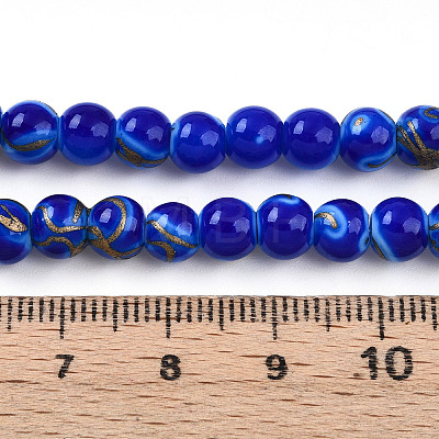 Baking Paint Glass Beads X1-DGLA-N010-6mm-05-1