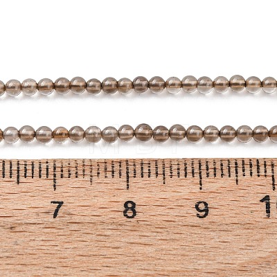 Natural Smoky Quartz Beads Strands G-Z116-A03-2mm-1