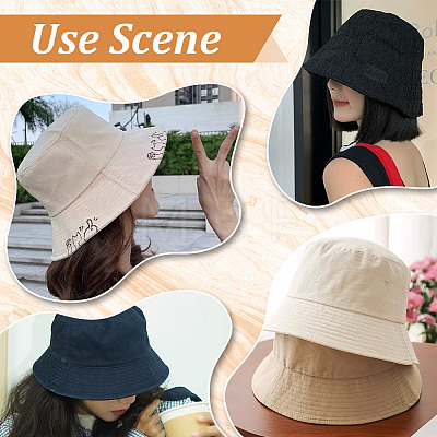 Acrylic Fibers Fisherman Hats AJEW-WH0752-547A-1