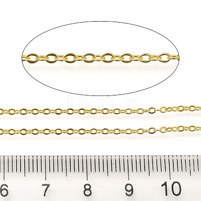 Rack Plating Brass Cable Chains CHC-M001-04G-01-1