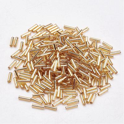 Glass Bugle Beads SEED-E001-9mm-22-1