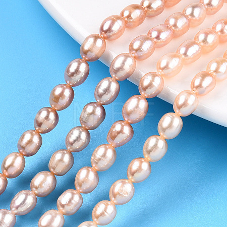 Natural Cultured Freshwater Pearl Beads Strands PEAR-N012-05S-1