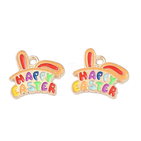 Easter Alloy Enamel Pendants LS-ENAM-I055-01KCG-05-1