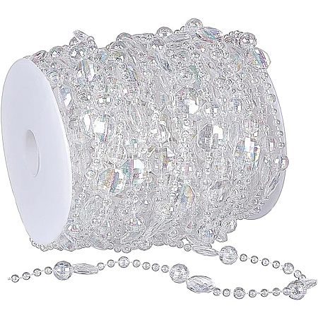 Acrylic Crystal Garlands Strands DIY-WH0304-485-1
