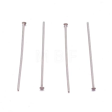 Tarnish Resistant 304 Stainless Steel Flat Head Pins STAS-F117-58P-1.7x30-1