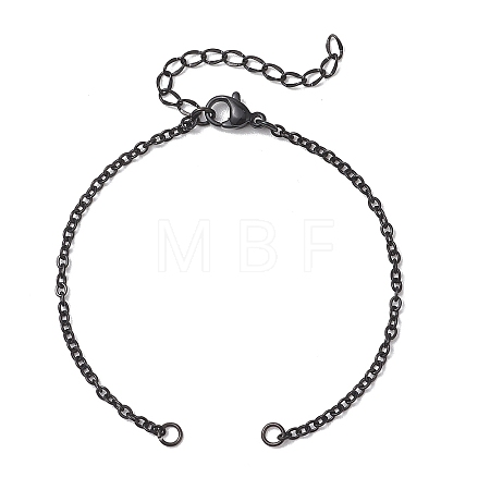 2MM 304 Stainless Steel Cable Chain Bracelet Making AJEW-JB01500-1