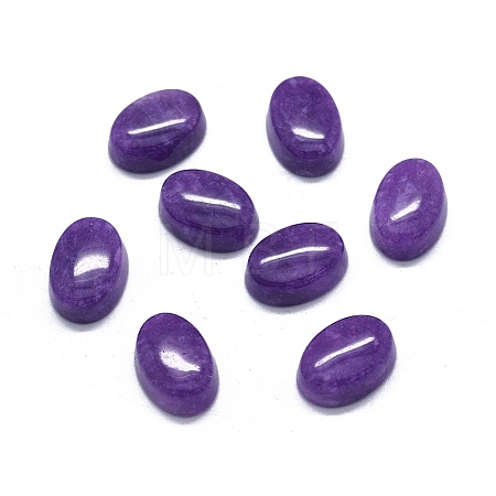 Natural Dyed Jade Cabochons G-O175-21B-1