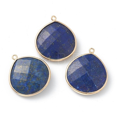 Natural Lapis Lazuli Pendants G-B009-07G-C-1