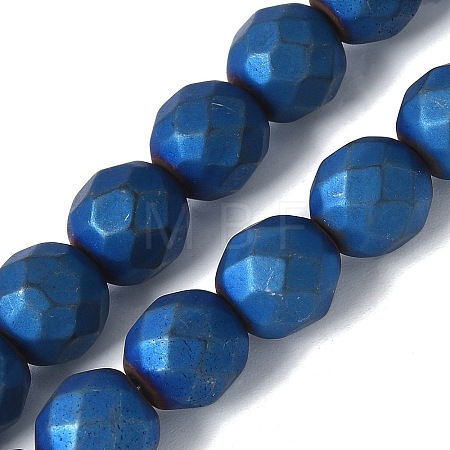 Electroplated Synthetic Non-magnetic Hematite Beads Strands G-S382-01B-1