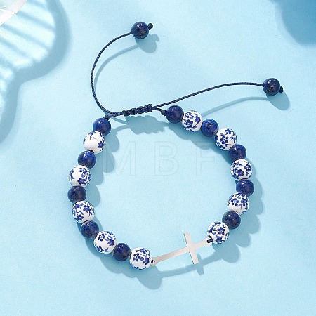 201 Stainless Steel Link Bracelets BJEW-JB12937-01-1