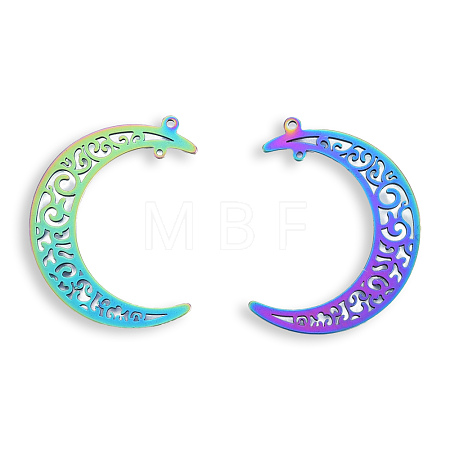 Ion Plating(IP) 201 Stainless Steel Pendants STAS-N098-111M-1