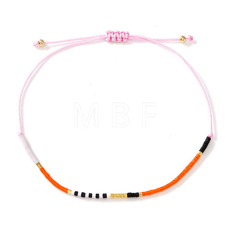 Bohemian Glass Seed Bead Braided Bracelets WO6368-15-1