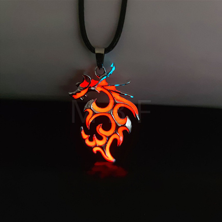 Luminaries Alloy Dragon Pendant Necklace LUMI-PW0001-024P-A-1