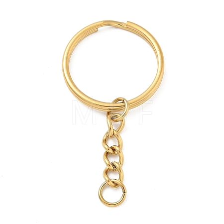 Ion Plating(IP) 304 Stainless Steel Split Key Rings KEYC-M035-01G-1