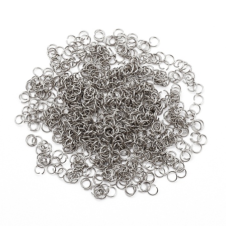 304 Stainless Steel Open Jump Rings STAS-YW0001-09P-1