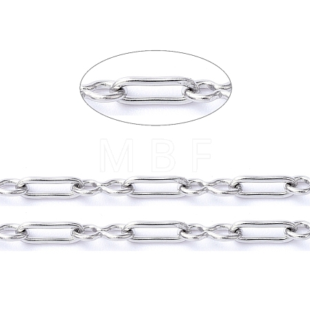 Non-Tarnish 3.28 Feet 304 Stainless Steel Link Chains X-CHS-D032-04P-1