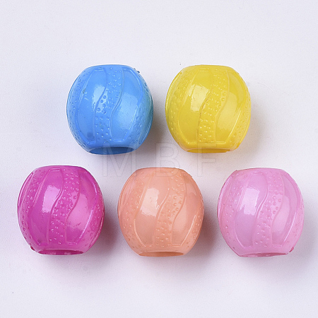 Opaque Acrylic Beads SACR-N008-111-1