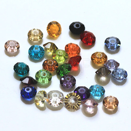 Imitation Austrian Crystal Beads SWAR-F061-3x6mm-M-1