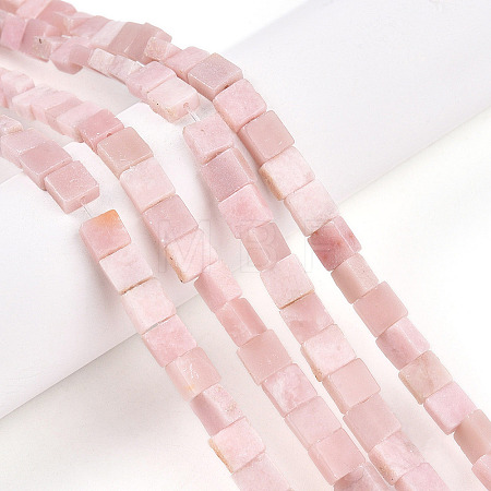 Natural Pink Opal Beads Strands G-N346-05A-10-1