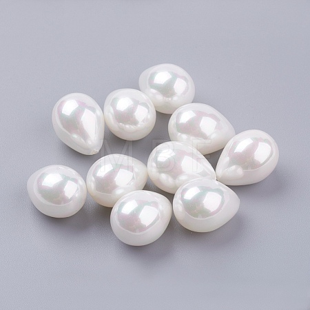 Shell Pearl Half Drilled Beads BSHE-G017-16x12mm-17-1