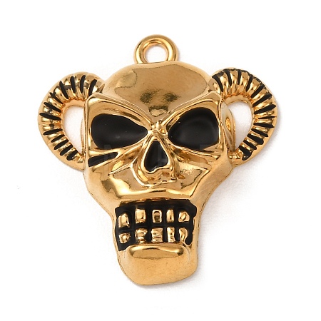 304 Stainless Steel Enamel Pendants STAS-F357-01D-1