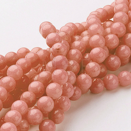 Natural Mashan Jade Round Beads Strands G-D263-10mm-XS18-1