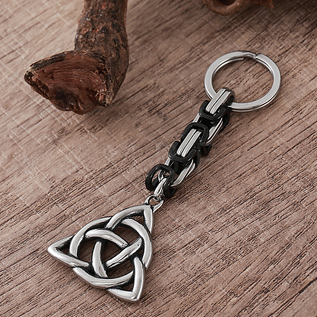304 Stainless Steel Triqueta Keychains LS-GS1230-1