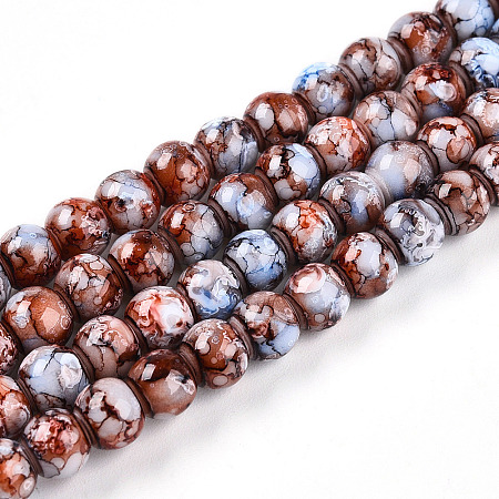 Baking Paint Glass Beads X1-DGLA-N003-6mm-A03-1