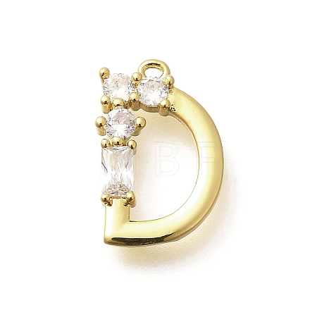 Brass Micro Pave Cubic Zirconia Pendants KK-M310-01G-04-1