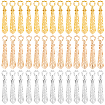 90Pcs 3 Colors Alloy Pendants FIND-SC0025-51-1