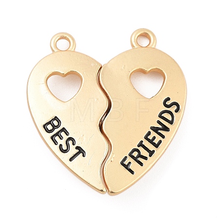 Alloy Enamel Split Pendants LS-ENAM-P255-01G-1