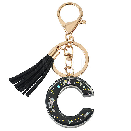 1Pc Resin Letter Keychains KEYC-TADJ0001-09C-1