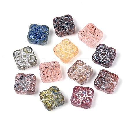Picasso Baking Paint Glass Beads DGLA-T004-59M-1