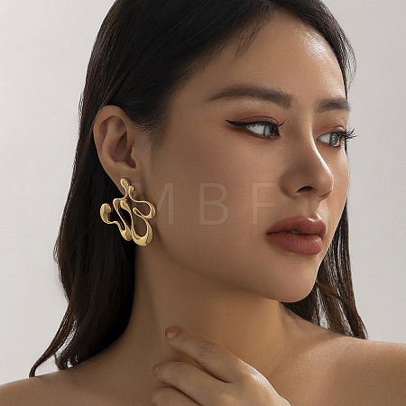 Alloy Stud Earrings FS-WG99CF6-08-1