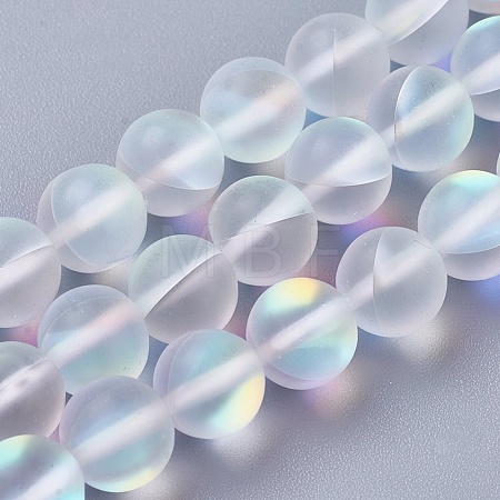 Synthetic Moonstone Beads Strands X-G-E468-G01-8mm-1