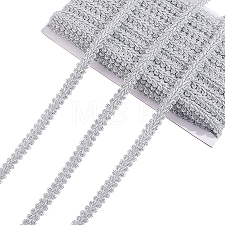 Polyester Centipede Braided Wavy Ribbon OCOR-WH0105-232-1