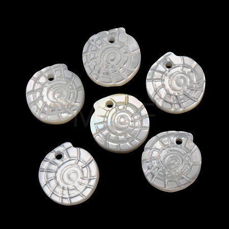 Natural White Shell Pendants SH-CBA2978-24-1