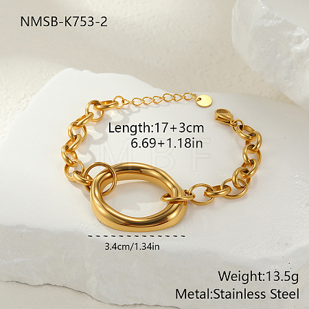 304 Stainless Steel Link Bracelets FS-WG50FE5-02-1