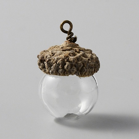 Glass Ball Pendants FIND-WH0034-11B-1