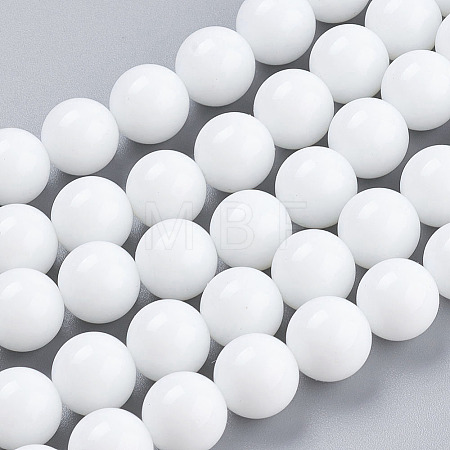 Opaque Glass Beads Strands LS-G-G027-R1-10mm-1