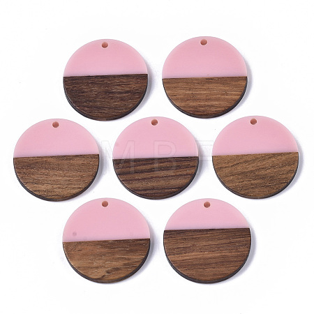 Resin & Wood Pendants RESI-S358-02B-28-1