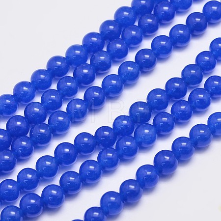 Natural & Dyed Malaysia Jade Bead Strands G-A146-8mm-A21-1