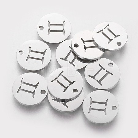 Non-Tarnish 304 Stainless Steel Charms STAS-Q201-T095-3-1
