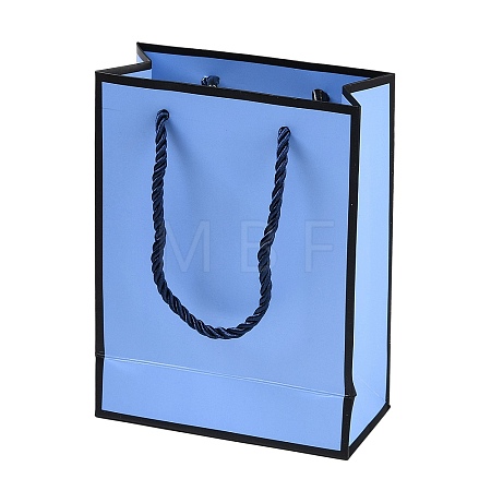 Rectangle Paper Bags with Twisted Rope Handles CARB-L011-01A-03-1