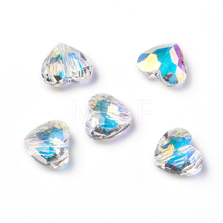 Electroplate Glass Beads RGLA-L024-L02-001AB-1